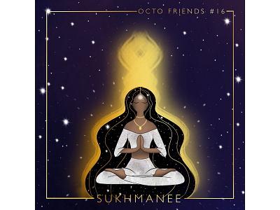 Octo Friends #16 - Sukhmanee branding design illustration logo procreate