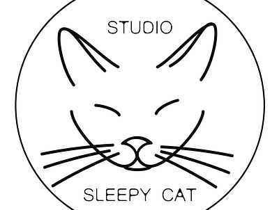 Studio Sleepy Cat graphic design logo