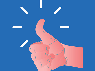 Thumbs Up hands illustration vector