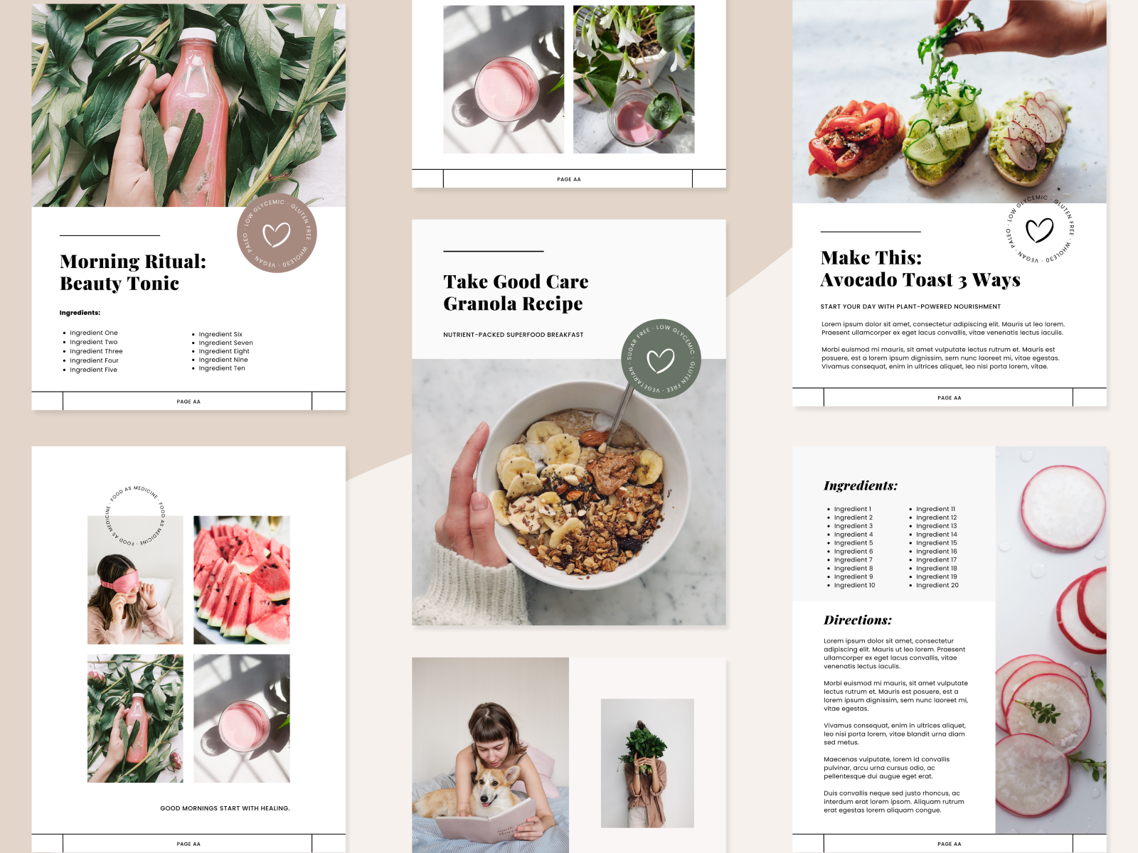 Canva Health Coach Workbook by Erin Cassidy on Dribbble