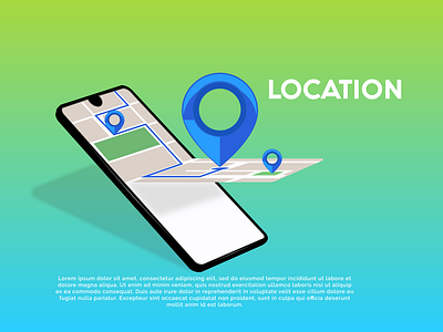 mobile with location pin