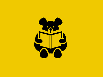 Bear Book logo animal bear logo minimalists modern simple