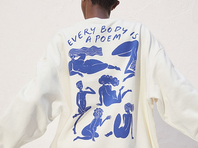 Every body is a poem design fashion graphic design illustration print design