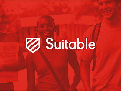 Suitable Logo app branding chart education logo logotype pittsburgh shield startup tie