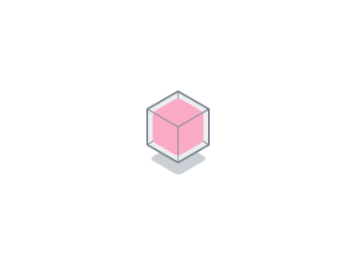 Cube Float cube float floating isometric