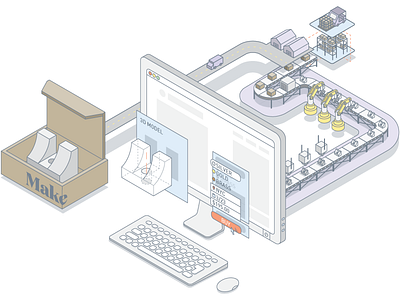 Make Things 3d model factory isometric manufacturing matter matter.io production