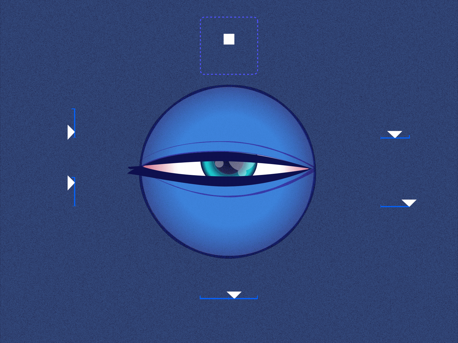 Eye Rig 2d after effects animation design eye graphic design illustration iris pupils