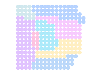 Artsakh cartogram of polling stations, 2020 adobe illustrator cartogram karabakh map