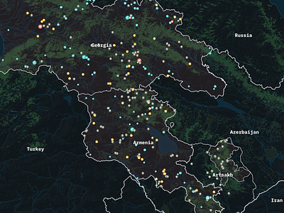 Armenia-Georgia Attractions Map