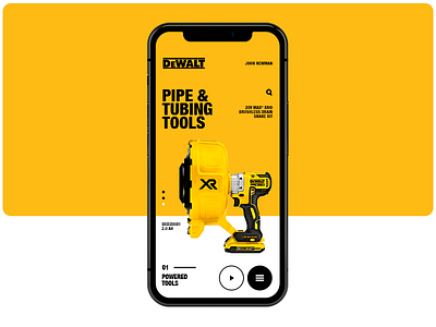 DeWALT_01 interface mobile onemanfromrussia redesign ui ux website