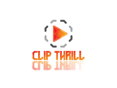 CLIP THRILL LOGO design icon design illustrator logo logo design logodesign page icon page logo web icon youtube channel logo