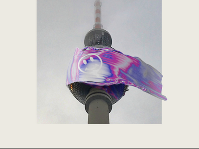 Iridescence — Fernsehturm 3d 4d after effect animation berlin c4d cinema4d cloth drape dynamic fabric germany gradient iridescence iridescent mashup monument simulation