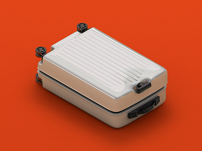 🧳 3d 4d c4d case cinema4d isometric luggage maxon modelling motion noise object packshot render rendering travel