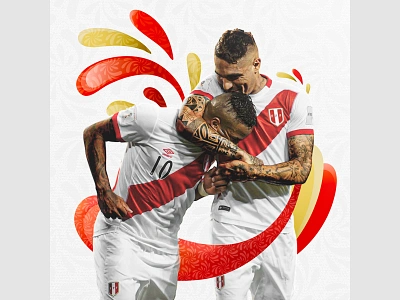 Guerrero y Farfán art branding composit composition design futbol illustration logo mattepaiting minimal perú poster art tribute ui