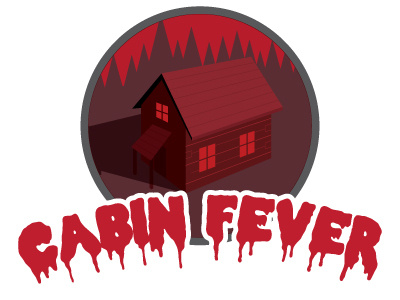Cabin Fever | Three River Brewing brewing cabin dripping fever horror icon logo red river three typography
