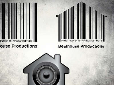 Beathouse Productions 3d barcode beathouse gradient helvetica illustrator logo numbers productions rounded speaker