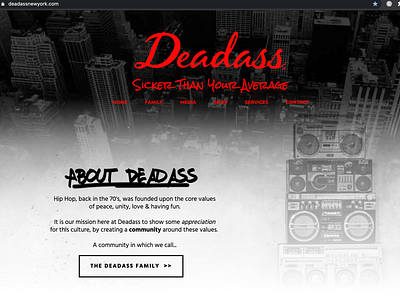 Deadass Landing Page
