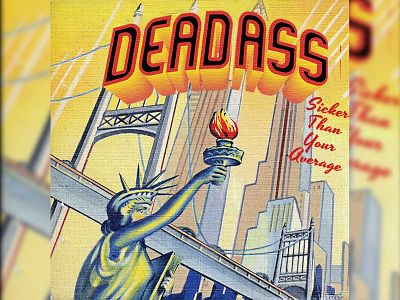 Statue of Liberty Postcard Illustration