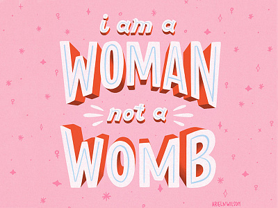 Dribble feminism illustration typography