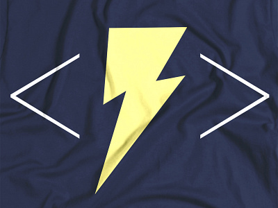 Power Coder bolt clothes code lightning nerd shirt tee