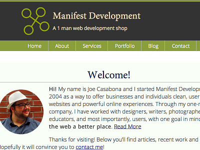 Manifest Development design redesign responsive website