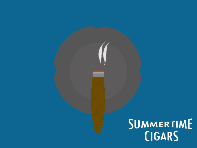 Summertime Cigars summer cigars sticker mule