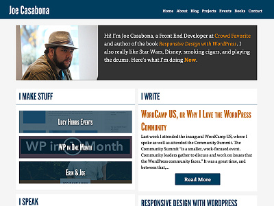 New Casabona.Org personal web design website