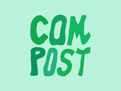 Compost adobe illustrator compost illustration lettering