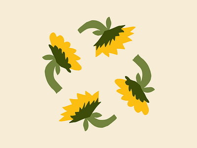 Circular Economy Sunflowers adobe illustrator circular economy compost floral illustration sunflowers sustainable