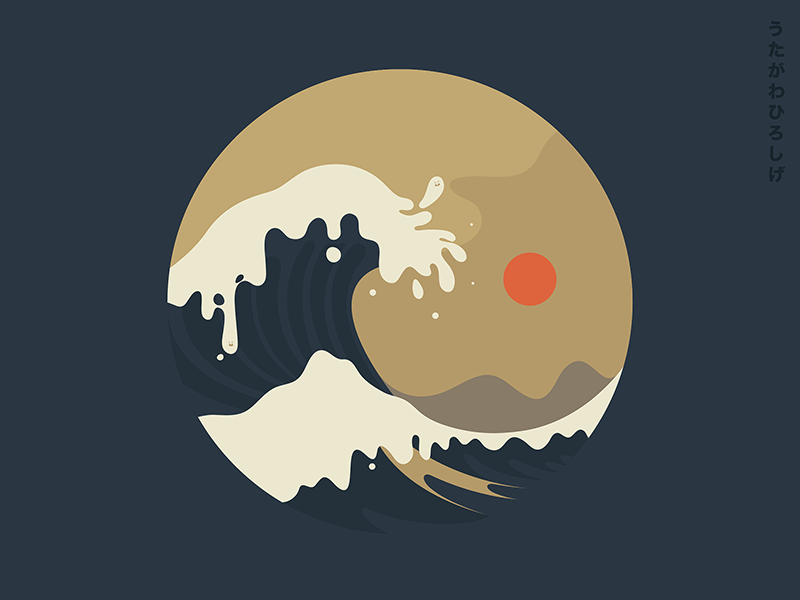 Inspiration | Hiroshige X SF by SUPERFICTION on Dribbble