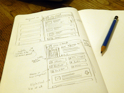 App Sketches app design ui wip
