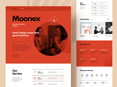MoonexLab - Digital Agency Index agency business company creative portfolio studio swiss swiss style ui web web design website