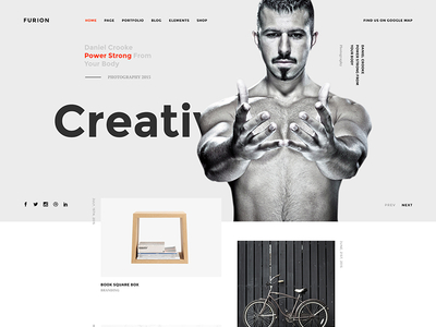 Furion - Creative Agency Version 2 agency creative freelancer homepage minimal portfolio simple site studio theme web wordpress