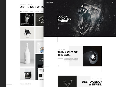 Logancee Studio agency corporate creative design portfolio site studio web