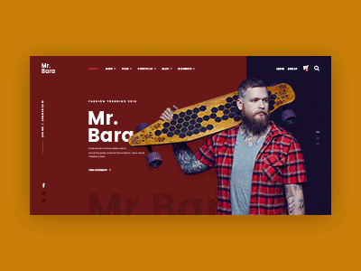 Mr.Bara | Homepage Concept