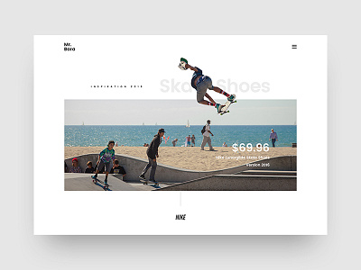 Mr.Bara | Home Shoes Concept clean creative ecommerce minimal nike product shoes shop single site skate