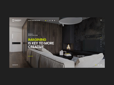 Bauhaus | Architecture & Interior Studio architecture design interior minimal parallax portfolio site slide theme