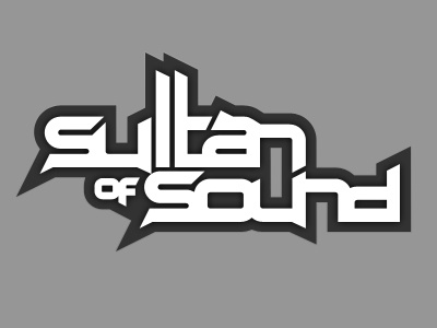 Sultan Of Sound illustrator logo logotype sound typography vector