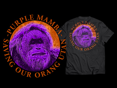 Saving Our Orang Utan branding design flat graphicdesign illustration illustrator logo mandala art mandala design t shirt design