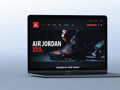 Air Jordan Website Concept basketball concept design graphic interface jordan sports ui ux website
