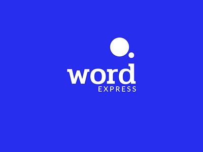 Word Express Logotype branding identity logo mark symbol