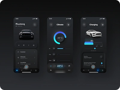 Mustang - Neumorphism UI car figma mobile mustang neumorphism ui user interface