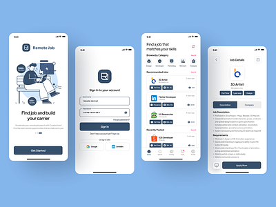 Remote Job Mobile app