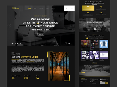 Agency Landing Page agency branding home page homepage interface landing page redesign ui ux web webdesign website