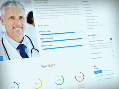 Doctor Template Themeforest PSD blue design doctor light medical mustachethemes psd responsive slider template themeforest ui