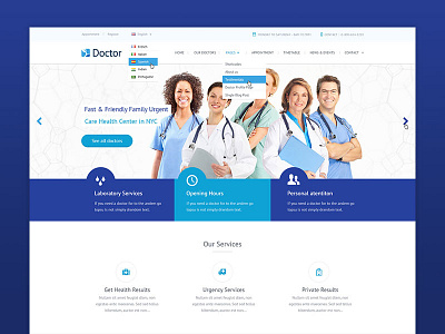 Doctor HTML Responsive Template bootstrap template doctor html responsive template template themeforest