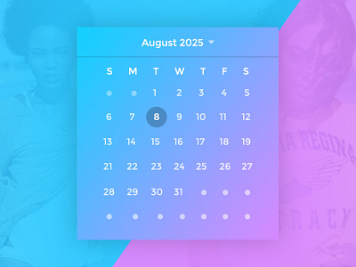 FREE Daily UI #2 Flat Calendar Widget calendar flat calendar free design freebie freelance hire monserrat mustachethemes psd free sexy sexy calendar