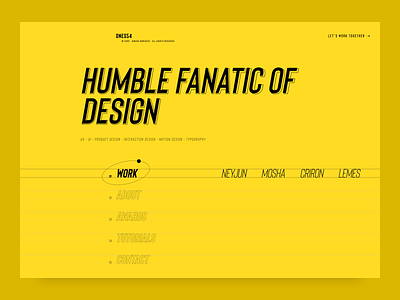 Portfolio Design Exploration - 06 clean design editorial layout minimal typography ui ux web website