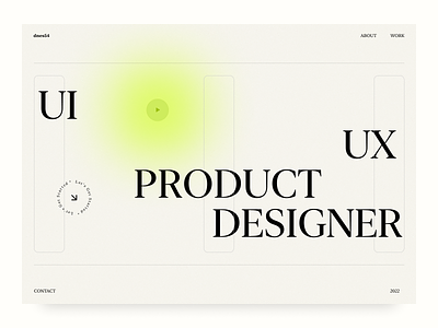 Portfolio Design Exploration - 07 clean design editorial layout minimal typography ui ux web website