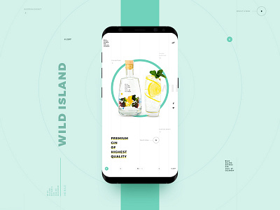 Wild Island Gin Landing Page (Mobile) android clean design ios landing page minimal mobile ui ux web